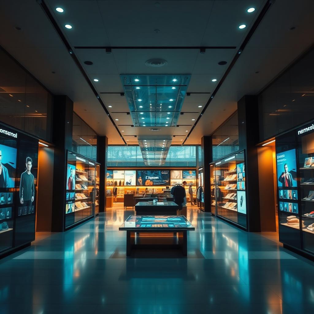 Modern omnichannel retail store
